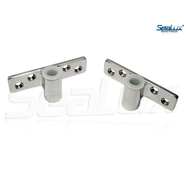 316 Stainless Steel Boat Top Mount Oarlock//Rowlock Sockets for 1//2 inch Shank,